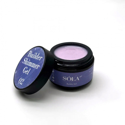 Моделирующий гель Builder Shimmer Gel 02 SOLAlove, 15гр